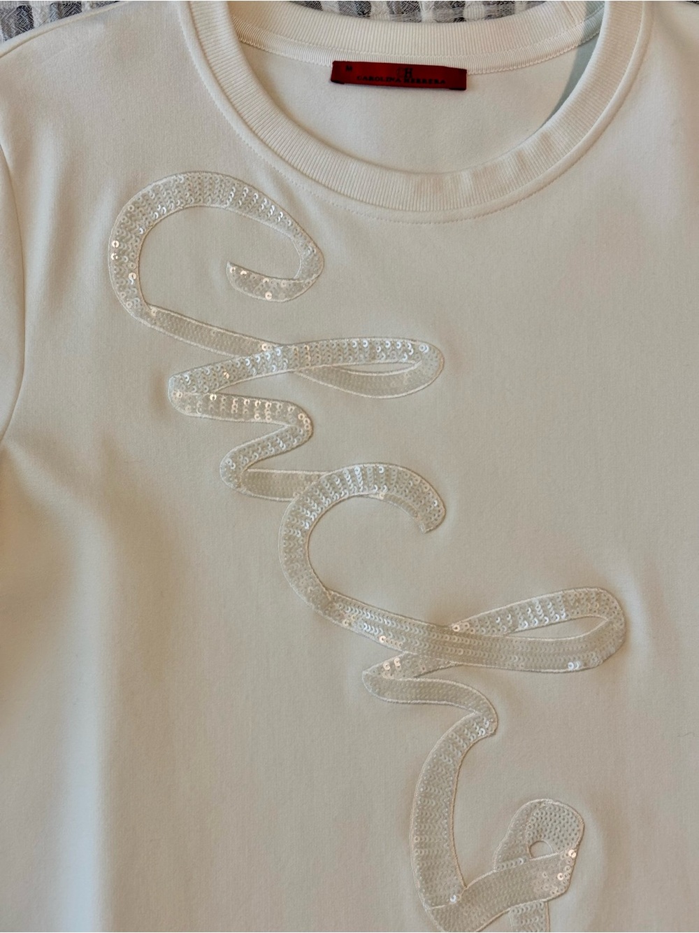 Carolina Herrera Short Sleeve Knit TShirt